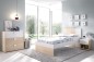 Dormitorio juvenil modelo dina completo natural blanco Dormitorio juvenil modelo dina completo natural blanco