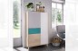 Vitrina modelo nova 2 puertas y cajon en natural gris esmeralda y blanco Vitrina modelo nova 2 puertas y cajon en natural gris esmeralda y blanco