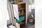 Vitrina modelo nova 2 puertas y cajon en natural gris esmeralda y blanco Vitrina modelo nova 2 puertas y cajon en natural gris esmeralda y blanco