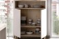 Modulo auxiliar wok 2 puertas y hueco, blanco natural Modulo auxiliar wok 2 puertas y hueco, blanco natural