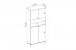 Modulo auxiliar wok cuatro puertas y hueco en blanco natural Modulo auxiliar wok cuatro puertas y hueco en blanco natural