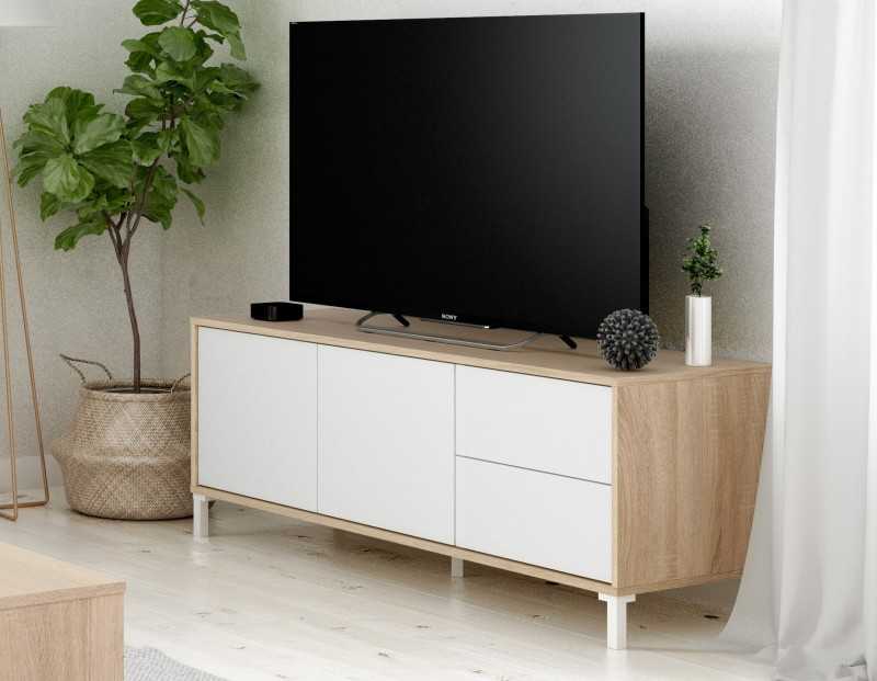 Modulo tv modelo urban plus-brooklyn, roble canadian/blanco Modulo tv modelo urban plus-brooklyn, roble canadian/blanco