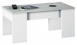 MESA DE CENTRO MODELO FLOW, CEMENTO/BLANCO ARTIK