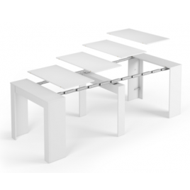 MESA CONSOLA MODELO FUNZIONALE BLANCO BRILLO