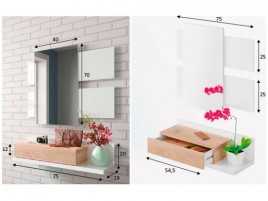 RECIBIDOR MODELO MODERN EN ROBLE CANADIAN/BLANCO ARTIK Resfor 75,00 € 61,98 €