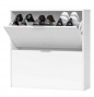 Zapatero modelo Basic dos puertas en blanco (16 pares) Zapatero modelo Basic dos puertas en blanco (16 pares)
