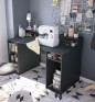 Mesa dordenador modelo gamer en gris antracita Mesa dordenador modelo gamer en gris antracita