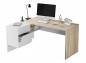 Mesa despacho con buc reversible style, roble/blanco Mesa despacho con buc reversible style, roble/blanco