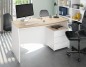 Mesa despacho con buc argon, roble/blanco Mesa despacho con buc argon, roble/blanco