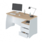Mesa despacho con buc argon, roble/blanco Mesa despacho con buc argon, roble/blanco