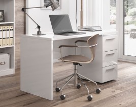Mesa despacho modelo theon, en blanco