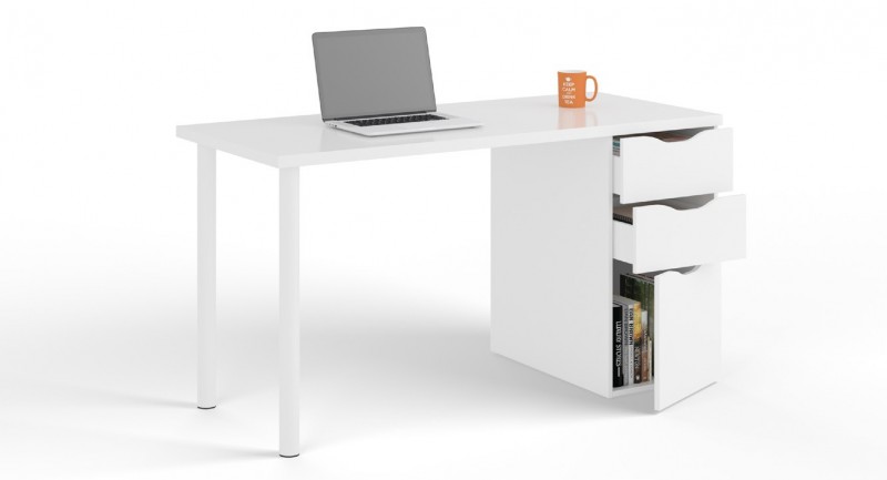 Mesa despacho reversible modelo sansa , en blanco