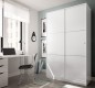Armario 2 puertas correderas max, en blanco brillo Armario 2 puertas correderas max, en blanco brillo