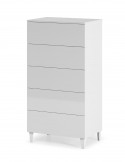 COMODA CINCO CAJONES MODELO DIVA EN BLANCO BRILLO Resfor 115,00 € 95,04 €