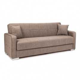 SOFA CAMA TIERRA EN GRIS Y BEIGE