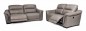 Conjunto sofas 3+2 plazas modelo marcus electrico en piel color piedra Conjunto sofas 3+2 plazas modelo marcus electrico en piel color piedra