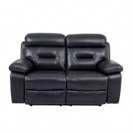 CONJUNTO SOFAS 3+2 PLAZAS MODELO ROOSEVELT ELECTRICO EN PIEL COLOR MARINO Sofás 2.515,00 € 2.078,51 €