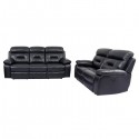 CONJUNTO SOFAS 3+2 PLAZAS MODELO ROOSEVELT ELECTRICO EN PIEL COLOR MARINO Sofás 2.515,00 € 2.078,51 €