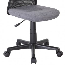 SILLA OFICINA DORAIMON EN GRIS  PATAS NEGRAS ERGONOMICA
