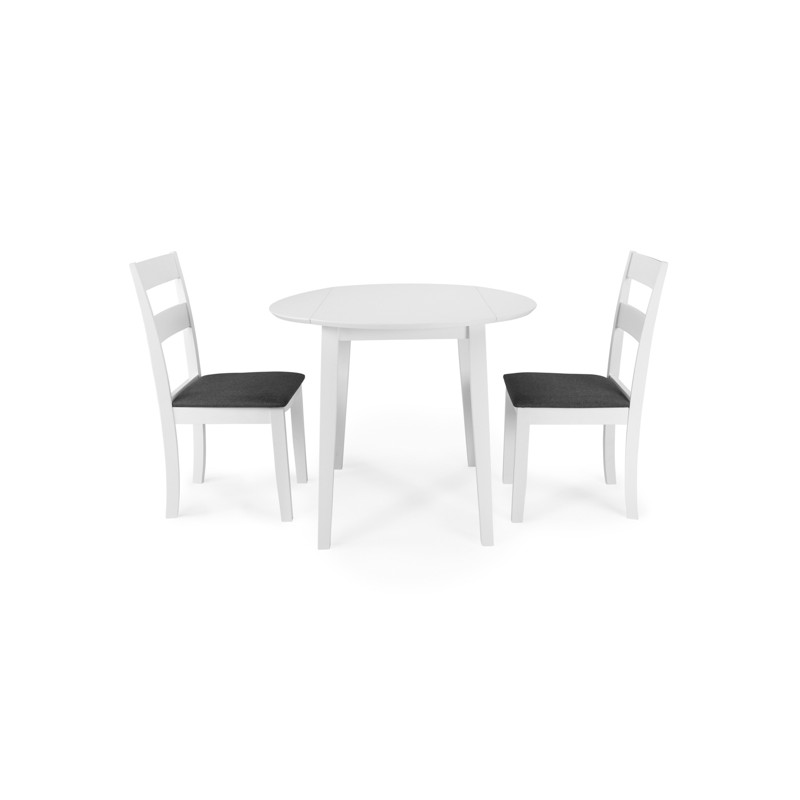 Set de mesa +2 sillas modelo pia en madera lacada Set de mesa +2 sillas modelo pia en madera lacada