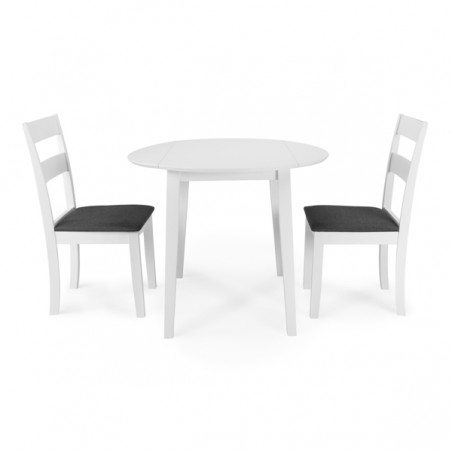 SET DE MESA +2 SILLAS MODELO PIA EN MADERA LACADA