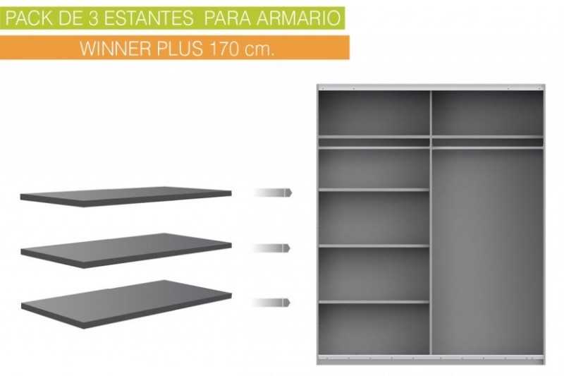 PACK ESTANTES INTERIOR ARMARIO 150