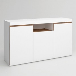 Mesa de comedor clásica blanca Bari de Ámbar Muebles.