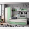 cama doble juvenil juliette estante en blanco nordic verde talco dormitorios juveniles 184,00 € 152,07 €