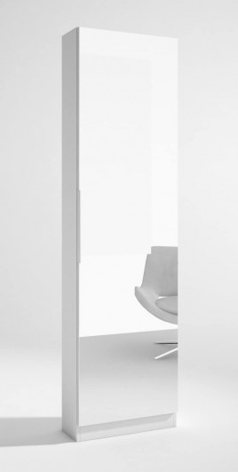zapatero trend 1 puerta con espejo color blanco 50x20x180