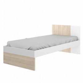 Cama infantil de pino blanco 90 x 190 cm AVENTURIER