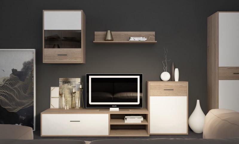 Buy Modulo de TV Moderno, Mueble Salon Selena