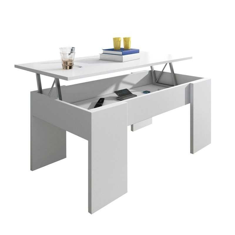 MESA DE CENTRO ELEVABLE MODELO LARA VARIOS COLORES