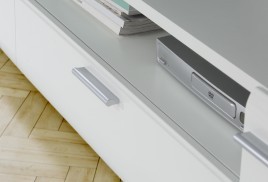 Salon modelo Phanton con Leds en blanco alto brillo