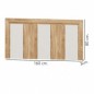 Dormitorio completo Puzzle 16 blanco plata ya montado Dormitorio completo Puzzle 16 blanco plata ya montado