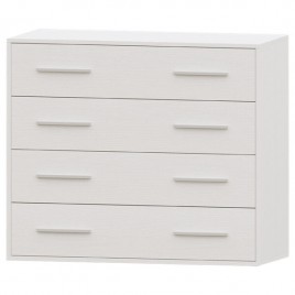 Dormitorio completo Puzzle 18 roble blanco ya montado