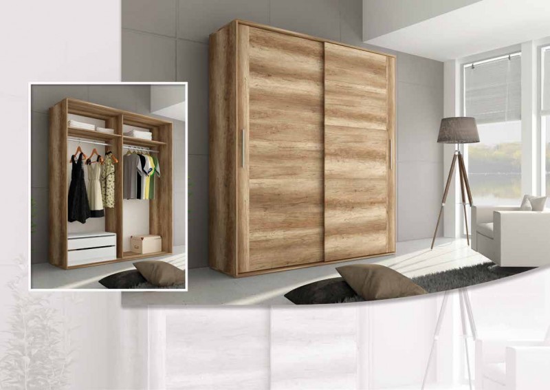 Cómoda 110 cm Paris, cajonera, cómoda de salón, Mueble Auxiliar de