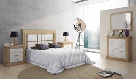 Dormitorio modelo chellen 13 color cambria blanco