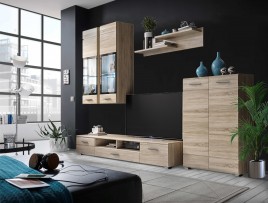 Salon modelo  alaska Roble sonoma con leds