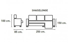 Chaiselongue izquirdas  modelo ruben  oferta