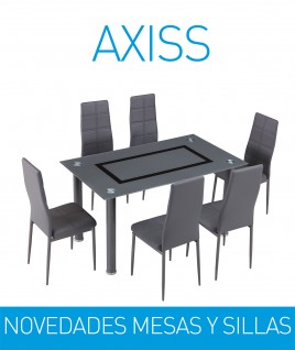 Silla tapizada modelo Axiss color gris