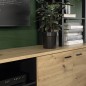 Salon Poly Pody artisan y roble negro Salon Poly Pody artisan y roble negro