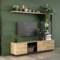 Salon Poly Pody artisan y roble negro Salon Poly Pody artisan y roble negro