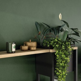 Salon con vitrina Poly Pody artisan y roble negro