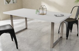 Mesa de comedor  modelo Forza blanco mate