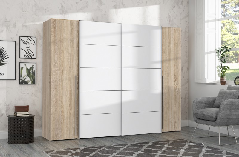 Armario de correderas WINNER 170x210 Blanco