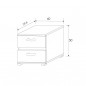 Dormitorio completo modelo córdoba con comoda y espejo Dormitorio completo modelo córdoba con comoda y espejo