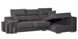 Chaiselongue oscar izquierdas color gris oscuro