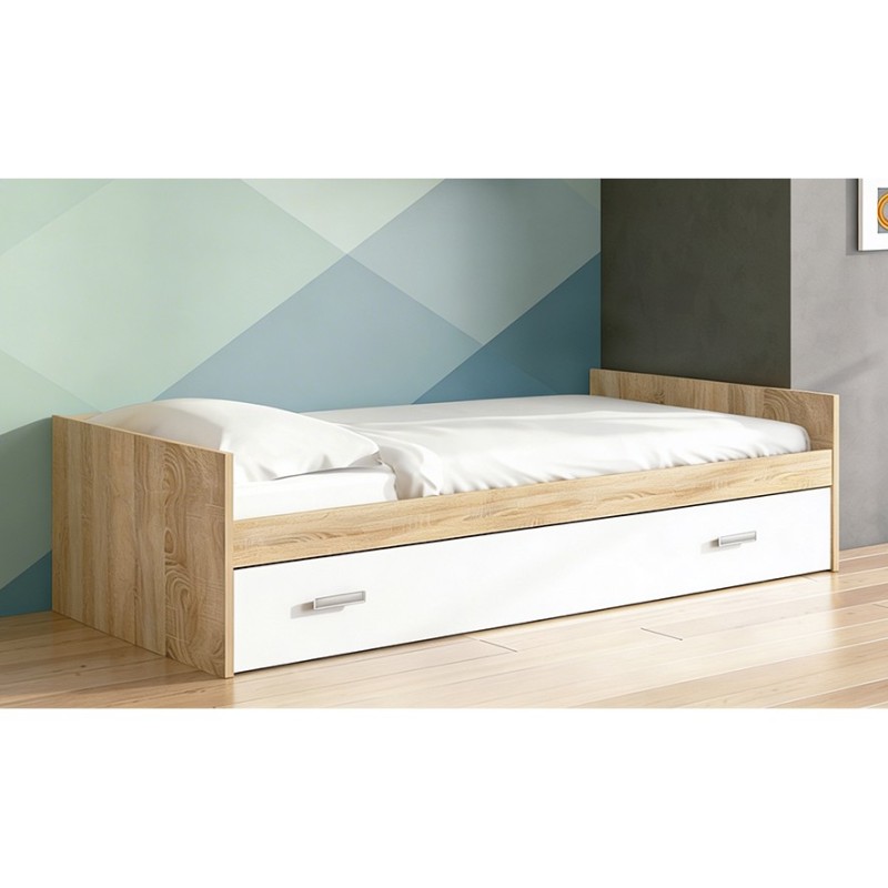 CAMA NIDO CON FRONTAL MOD.CHAMPION CAMBRIA-BLANCO